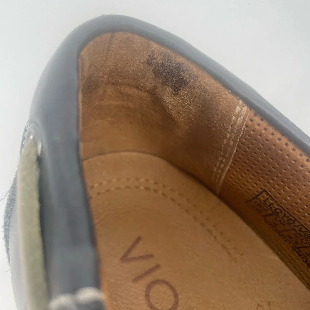 Vionic‎ Spring Lloyd Boat Shoes Loafers size 10 Navy Leather Preppy Comfort